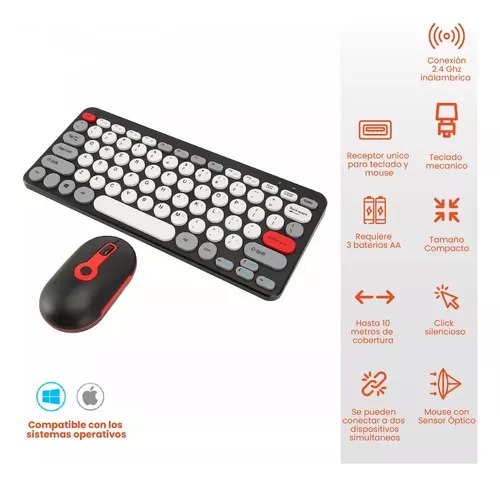 Teclado Con Mouse Inalambrico Teclop Por